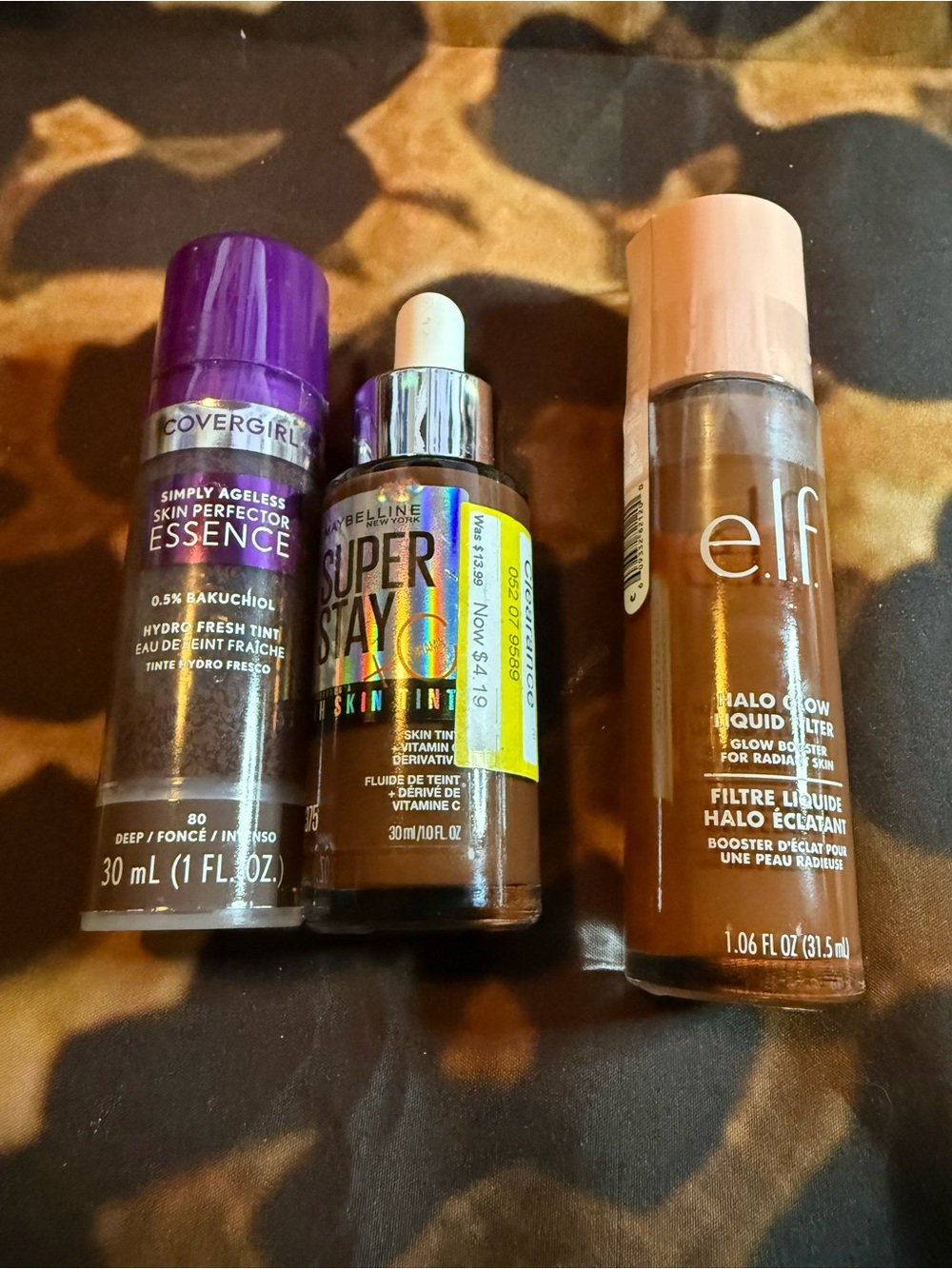 Covergirl, Maybelline & e.l.f. Foundation + Skin Tint Trio - Brown Shades - 3